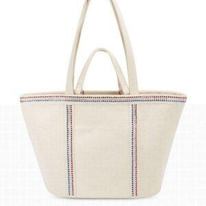Inc international alyssaa bleached canvas bag